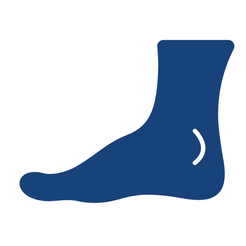 A blue sock on a black background.