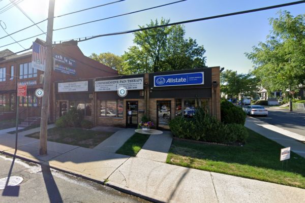 A Google Street View of Workers Compensation Doctors business on the corner of a street in Ronkonkoma.